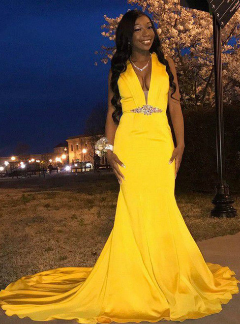 2022 Yellow Prom Gowns,Yellow Prom Dresses